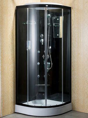 โครงอลูมิเนียม 31''X31''X85'' ตู้กระจกอาบน้ำเข้ามุม