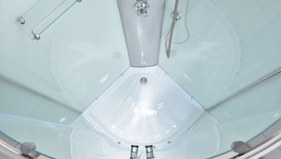 ฉากกั้นอาบน้ำกระจก 2 หน้า โครงอลูมิเนียม 4mm 31''x31''x85''