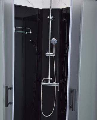800x800x1900mm สีดำ ห้องอาบน้ำ ฉากกั้นอาบน้ำ 6mm