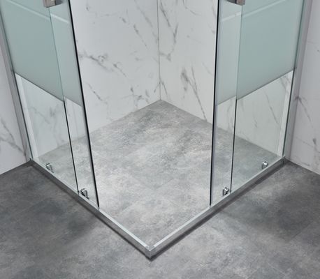 ฉากกั้นอาบน้ำสี่เหลี่ยมอลูมิเนียมเฟรม ISO9001 900x900x1900mm