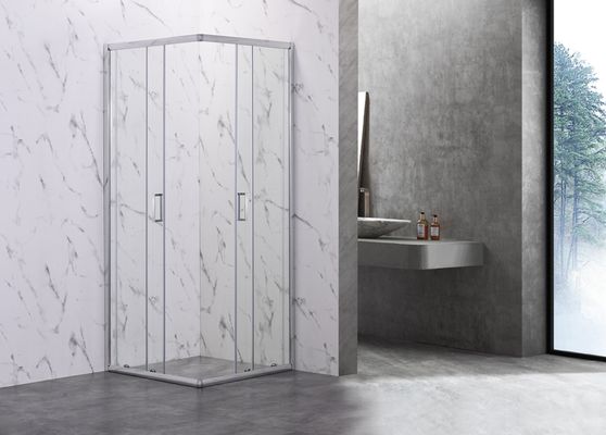 ฉากกั้นอาบน้ำห้องน้ำทรงสี่เหลี่ยม 900x900x1900mm ISO9001