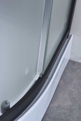 ตู้อาบน้ำฝักบัว Quadrant 900x900x2150mm สีดำ 5mm