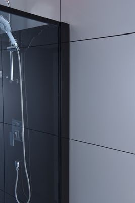 ฉากกั้นอาบน้ำกระจกบานเลื่อนเข้ามุม 1000×1000×2150mm