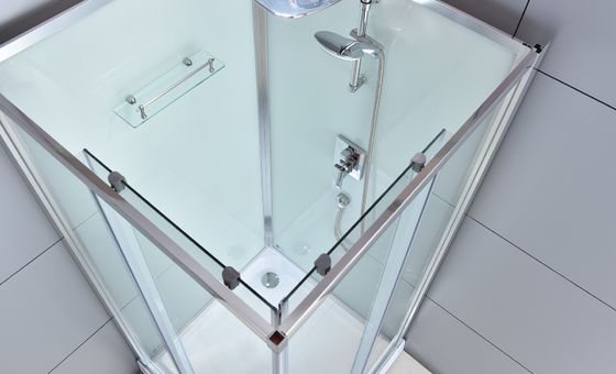 ตู้กระจกอาบน้ำบานเลื่อนขนาด 5 มม. 800x800x2150mm
