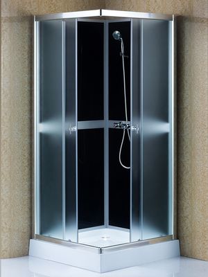 ตู้อาบน้ำฝักบัว ISO9001 สีดำ 800x800x2150mm