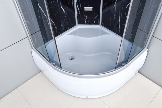 อ่างอาบน้ำ 990x990x2250mm ฉากกั้นอาบน้ำกระจก โครงอะลูมิเนียม 4mm