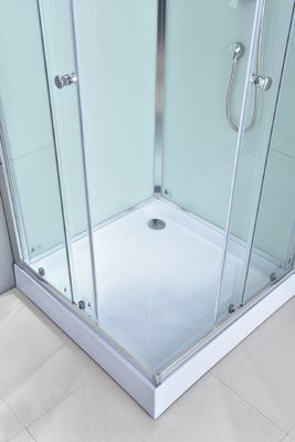 ห้องอาบน้ำฝักบัวกุฏิห้องน้ำ 900x900x2050mm โครงอลูมิเนียม