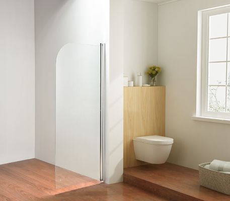 650x1450mm ประตูห้องอาบน้ำกระจกบานเลื่อน 6mm ปรับ Chrome Aluminium