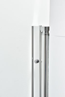 55''X47'' Pivot Shower Screen 6mm กระจกใสสีเงินกรอบอลูมิเนียม