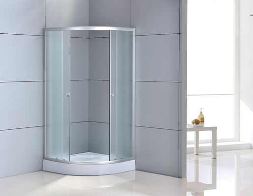 ตู้อาบน้ำฝักบัวเลื่อนเข้ามุมสีขาว 900x900x1950mm