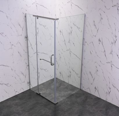 ฉากกั้นอาบน้ำกระจกสี่เหลี่ยมห้องน้ำ ISO9001 900x900x1900mm