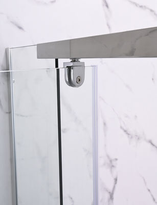 ฉากกั้นอาบน้ำกระจกสี่เหลี่ยมห้องน้ำ ISO9001 900x900x1900mm